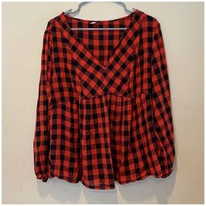 Checkered blouse